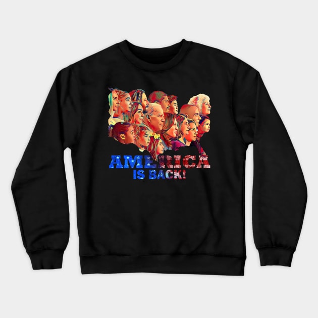 AMERICA IS BACK! Crewneck Sweatshirt by bebekbobok